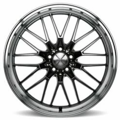(Black Friday) 19x8.5 Ace Alloy AFF04 Black Chrome W/ Machined Lip (Flow Formed) (CUSTOM 2-3 Weeks) -wheel Sales Store acealloyaff04blkchr2 1 4 3 1