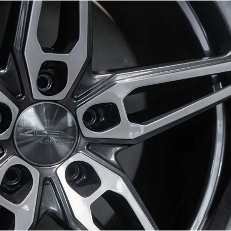 (Black Friday) 20x12 Ace Alloy AFF01 Gloss Mica Grey W/ Brushed Face (Flow Formed) (CUSTOM 2-3 Weeks) 6 (Black Friday) 20x12 Ace Alloy AFF01 Gloss Mica Grey W/ Brushed Face (Flow Formed) (CUSTOM 2-3 Weeks) - Image 4