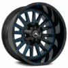 20x12 American Off-Road A105 Black Blue Milled (Dual Stage Forged) (* May Require Trimming) -44mm (CUSTOM 2-3 Weeks) -wheel Sales Store americanoffroad a105blkblu 1 2 1 2 1