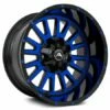 20x12 American Off-Road A105 Black Blue Machined (Dual Stage Forged) (* May Require Trimming) 6x135 6x5.5/139.7 -44mm -wheel Sales Store americanoffroad a105blu 1 3 3