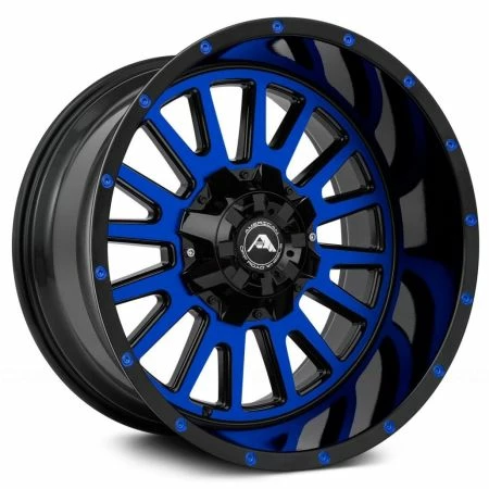 20x12 American Off-Road A105 Black Blue Machined (Dual Stage Forged) (* May Require Trimming) 6x135 6x5.5/139.7 -44mm 3 20x12 American Off-Road A105 Black Blue Machined (Dual Stage Forged) (* May Require Trimming) 6x135 6x5.5/139.7 -44mm