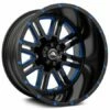 20x12 American Off-Road A106 Black Blue Milled (Dual Stage Forged) (* May Require Trimming) -44mm (CUSTOM 2-3 Weeks) -wheel Sales Store americanoffroad a106blkbu 2 2 1 2 1