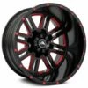 20x12 American Off-Road A106 Black Red Milled (Dual Stage Forged) (* May Require Trimming) -44mm (CUSTOM 2-3 Weeks) -wheel Sales Store americanoffroad a106blkred 2 2 1 2 1