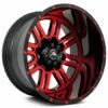 20x14 American Off-Road A106 Black Red Machined (Dual Stage Forged) (* May Require Trimming) 8x6.5/165 -76mm