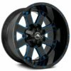 20x10 American Off-Road A108 Black Blue Milled (Dual Stage Forged) -24mm (CUSTOM 2-3 Weeks) -wheel Sales Store americanoffroad a108blkblu 1 2 1 2