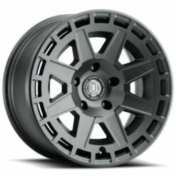 17x8.5 ICON Compass Satin Black 5x5/127 -6mm
