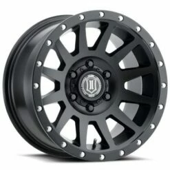 17x8.5 ICON Compression Satin Black (6 Lug) 6x5.5/139.7 25mm