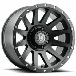 20x10 ICON Compression Satin Black (8 Lug) 8x180 -19mm