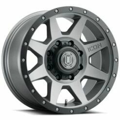 20x9 ICON Rebound Titanium (8 Lug) 8x180 12mm
