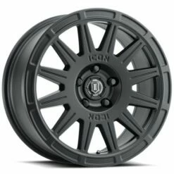 17x8 ICON Ricochet Satin Black 5x100 38mm