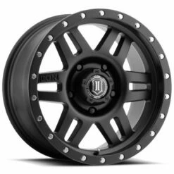 17x8.5 ICON Six Speed Satin Black (5 Lug) 5x150 25mm