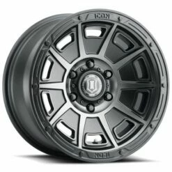 17x8.5 ICON Victory Smoked Satin Black Tint 6x120 0mm