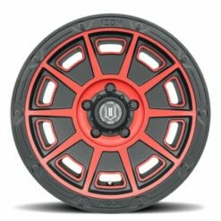 17x8.5 ICON Victory Satin Black W/ Red Tint 6x135 6mm -wheel Sales Store icon victoryred2 3