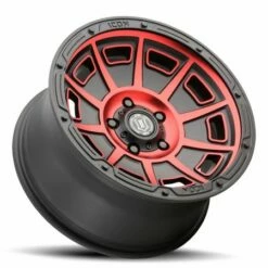 17x8.5 ICON Victory Satin Black W/ Red Tint 6x135 6mm -wheel Sales Store icon victoryred3 3