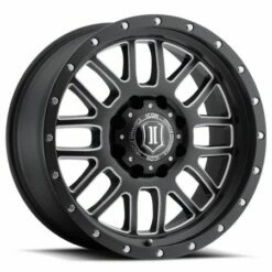 20x9 ICON Alpha Satin Black Milled (8 Lug) 8x170 0mm