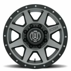 17x8.5 ICON Rebound HD Titanium (8 Lug) 8x6.5/165 13mm -wheel Sales Store iconrebound 8gm3 2