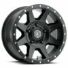 18x9 ICON Rebound Satin Black (5 Lug) 5x5/127 -12mm