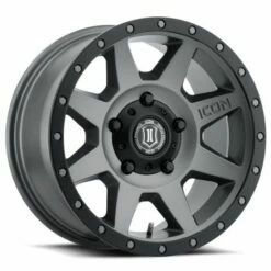 18x9 ICON Rebound Titanium (5 Lug) 5x5/127 -12mm