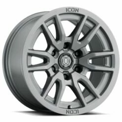 17x8.5 ICON Vector 6 Titanium 6x135 6mm