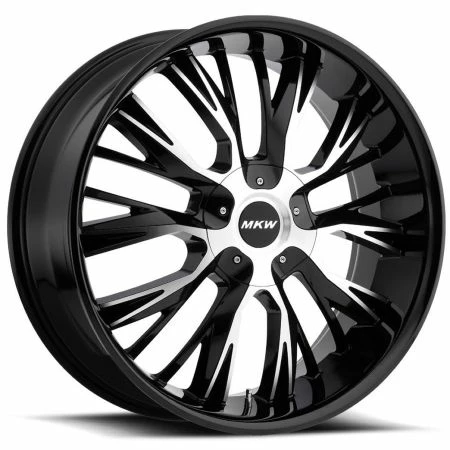 20x8.5 MKW M122 Gloss Black Machined 5x4.5/114.3 5x120 40mm 3 20x8.5 MKW M122 Gloss Black Machined 5x4.5/114.3 5x120 40mm