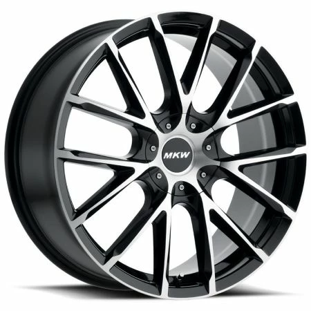 20x8.5 MKW M123 Gloss Black Machined 5x110 5x115 40mm 3 20x8.5 MKW M123 Gloss Black Machined 5x110 5x115 40mm