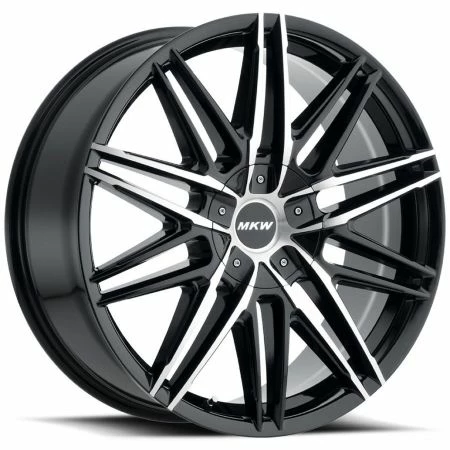 22x9 MKW M124 Gloss Black 5x115 5x120 18mm 3 22x9 MKW M124 Gloss Black 5x115 5x120 18mm