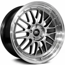 Staggered Full Set: MST LeMan Hyper Black W/ Machined Lip