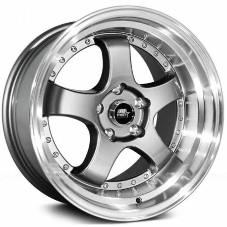 17x9 MST MT07 Gunmetal W/ Machined Lip 5x4.5/114.3 20mm 3 17x9 MST MT07 Gunmetal W/ Machined Lip 5x4.5/114.3 20mm