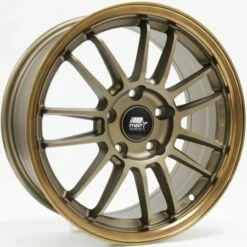 18x9.5 MST MT45 Matte Bronze W/ Bronze Machined Lip 5x100 38mm