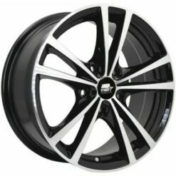 17x7 MST Saber Gloss Black W/ Machined Face 5x115 45mm